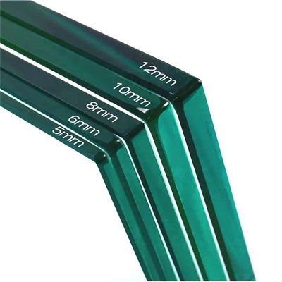 زجاج آمن صاف 3mm 4mm 5mm 6mm 15mm 19mm الزجاج المقوى الحرارة المقوية الزجاج المسطح المقاوم للأبواب / الحواجز الزجاجية