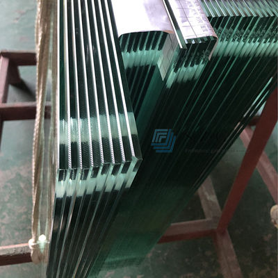 الزجاج الصلب الواضح 19MM للجدار الستارية اللون المخصص وحجم الحد الأدنى 200mm * 200mm