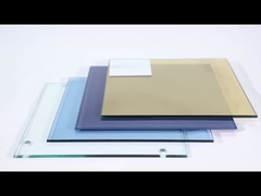 الديكور المعماري الزجاج الشفاف الملون المكثف