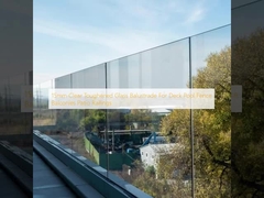 درابزين زجاجي مقوى شفاف 15 مم لأسوار حمامات السباحة والشرفات والباحات