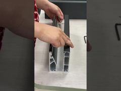 تركيب الزجاج على قناة الألمنيوم U